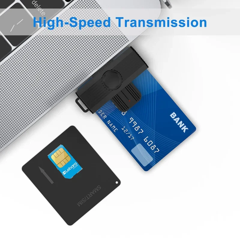 USB Смарт-кардридер CR318 для банковских карт, SIM-карты, идентификатора, соединитель адаптера для ПК