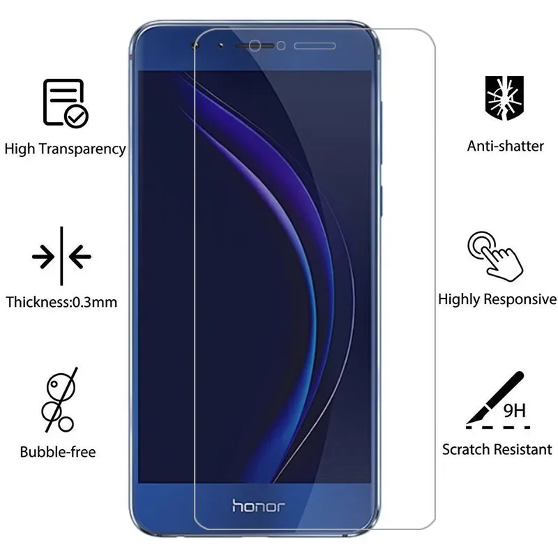 protective tempered glass for huawei honor 8 screen protector on honor8 honer onor hono 5.2 safety film honer8 onor8 FRD L09 L19