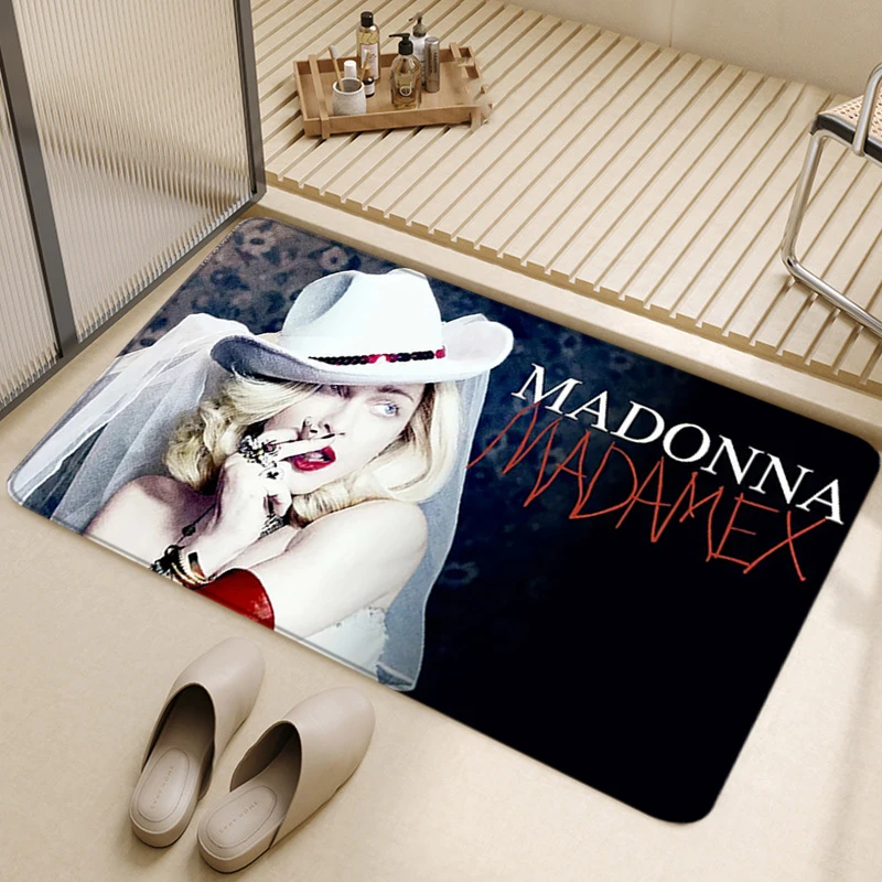 Floor Mat Inside Room M-Madonna Rugs Foot Carpets Entrance Doormat Female Singer Yoga Rug Non-slip Kitchen Mat Home Decor