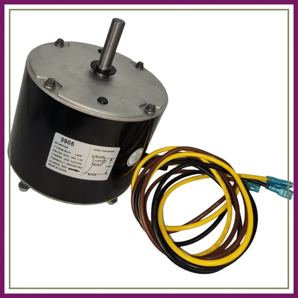 

Carrier 3905 Condenser Fan Motor 1/4 HP 1100 RPM 208-230V Replaces 5KCP39EGS070S HC39GE237A