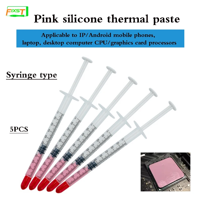 High Quality Pink Thermal Grease Paster For IP/Android Mobile Phones, Laptop, Desktop Computer CPU/Graphics Card Processors