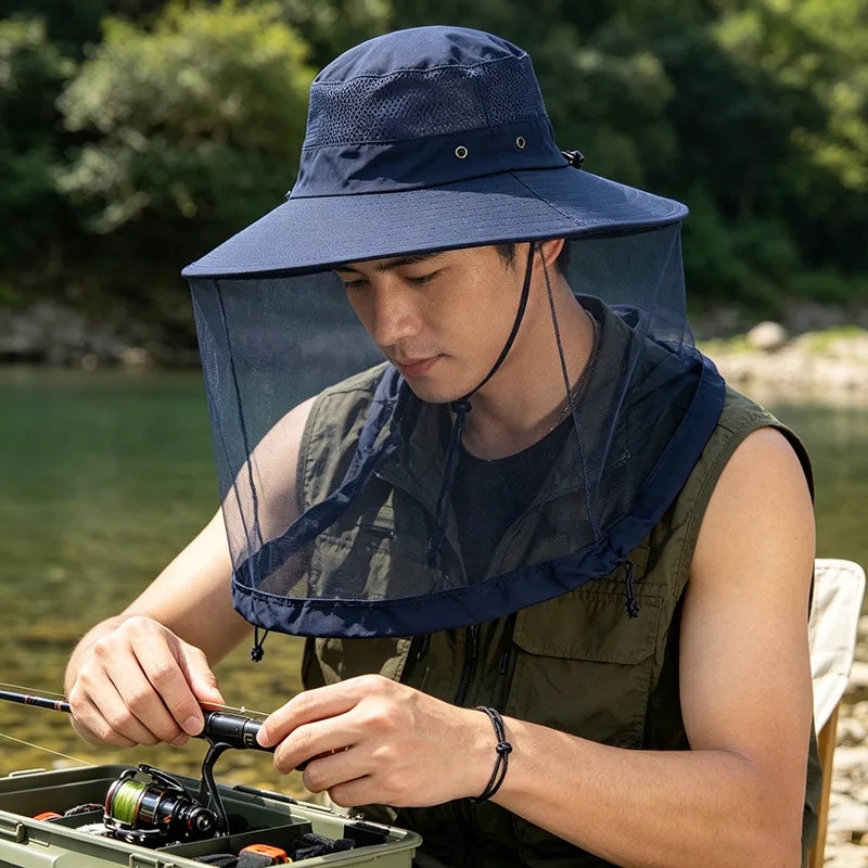 Outdoor Men's Mosquito-Proof Fishing Hat