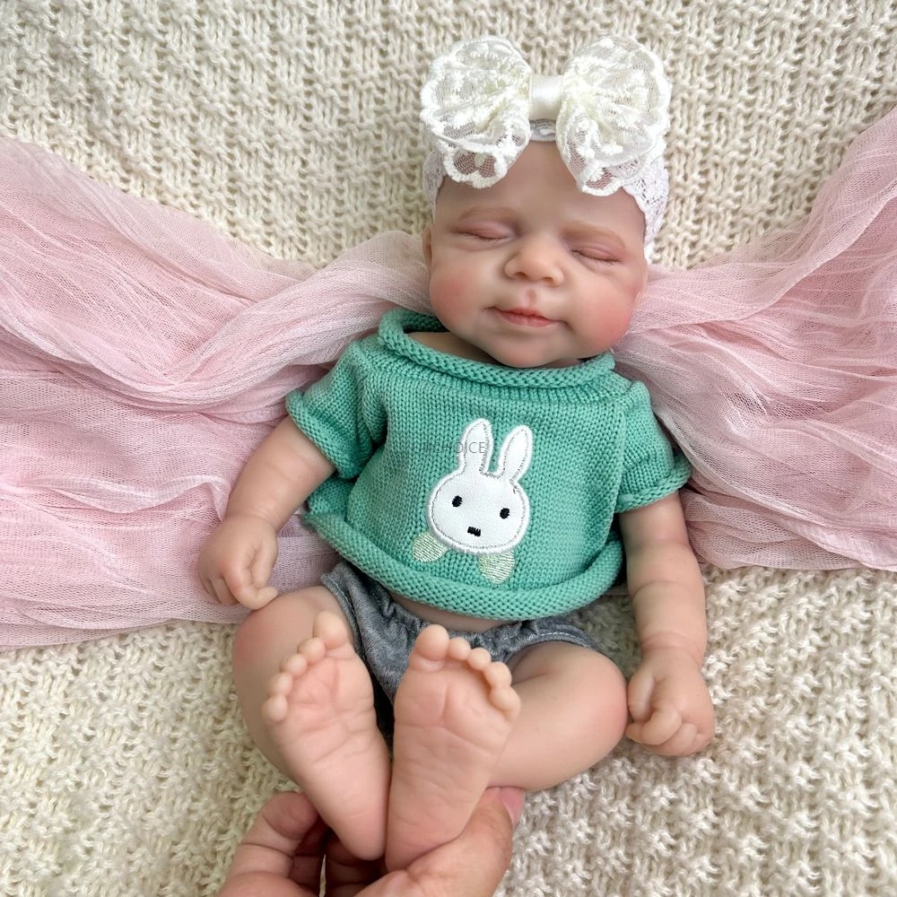 Preemy 12 polegadas todo o corpo flexível de silicone renascido bebê menina Pascale impermeável bonita boneca recém-nascida para colecionador presente de aniversário