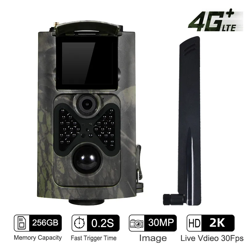 Outdoor 4G 30MP Infrared 2K Live Show APP Trail Camera Cloud Service Night Vision Wild Hunting Cameras Night Vision PhotoTraps