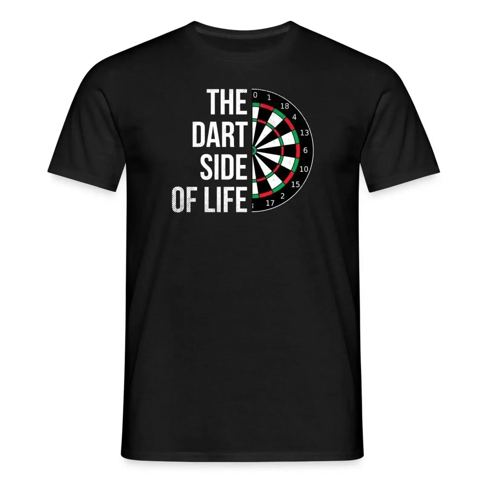 Darts The Dart side of Life Dartscheibe Dartboard Männer T Shirt vintage Washed Top For Everyday Wear Soft Versatile