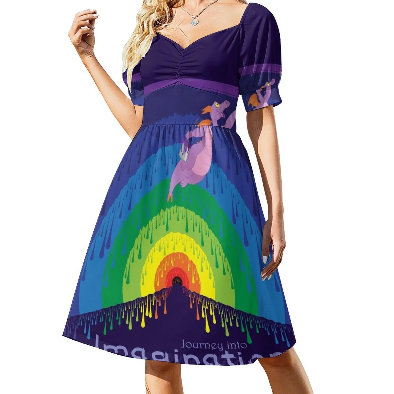 Journey into Imagination - Painting the Dreamport Short Sleeved Dress Dance dresses summer clothes Dress