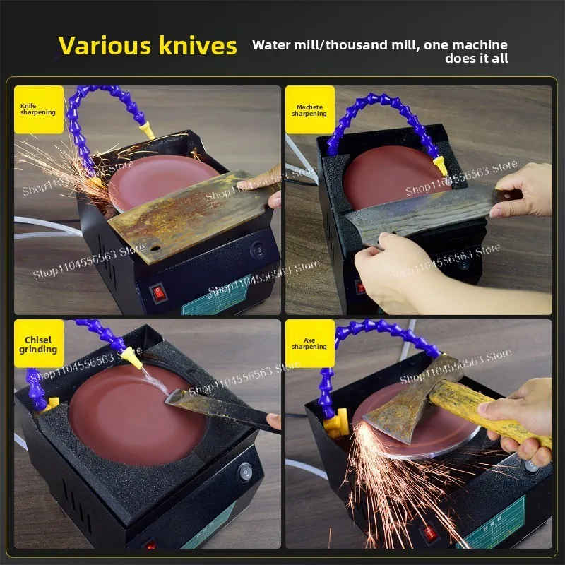 Circulating Water Cooled Knife Grinder Automatic Commercial Electric Knife Grinder Water Belt Professional Household
