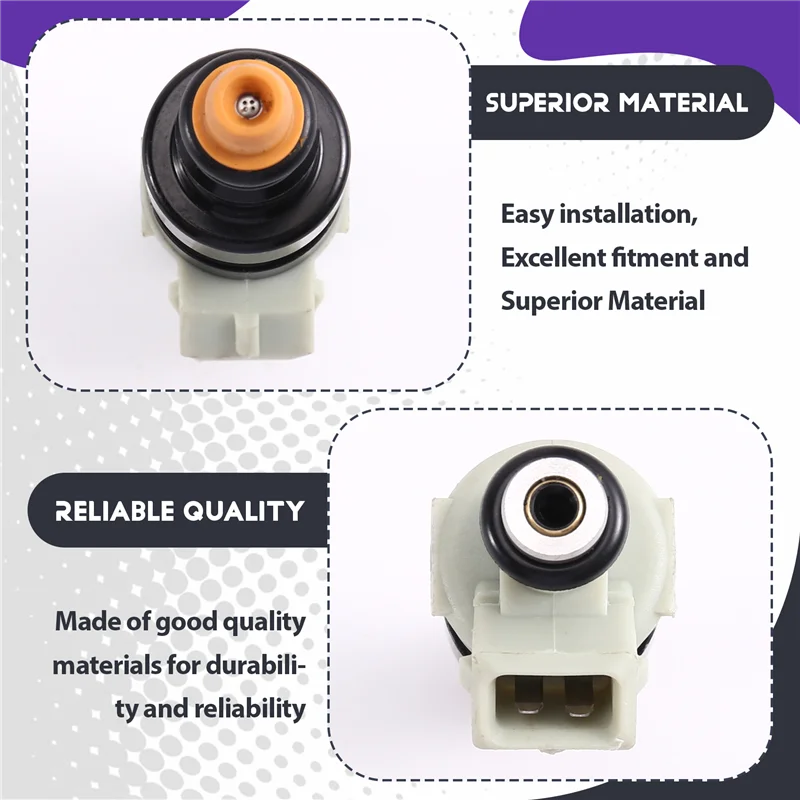 Zestaw 4 dysz wtryskiwaczy paliwa 0280150403, kompatybilny z Ford Mercury Lincoln 5.0L V8 80-85