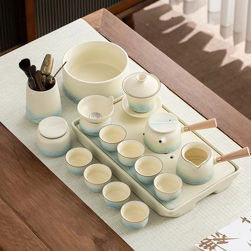 Modern Cute Tea Sets Home Holder Portable Travel Tea Pot Sets Wedding Sifter Conjunto De Cha Porcelana Coffee Accessories