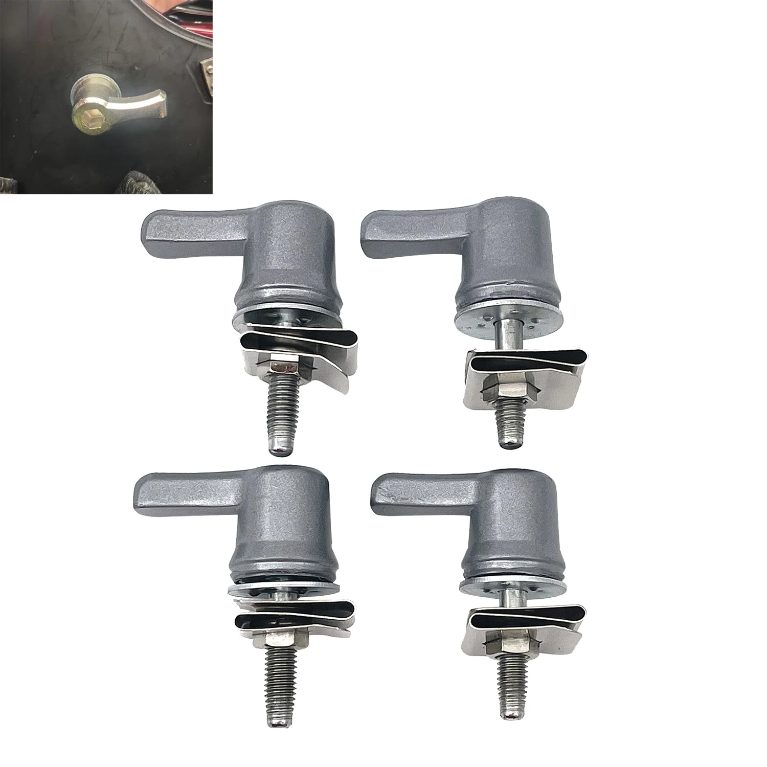 

Saddlebag Lever Lock Fastener Bolt Nut Mounting Kit Security Hardware For Harley Touring Road Street Electra Glide Softail