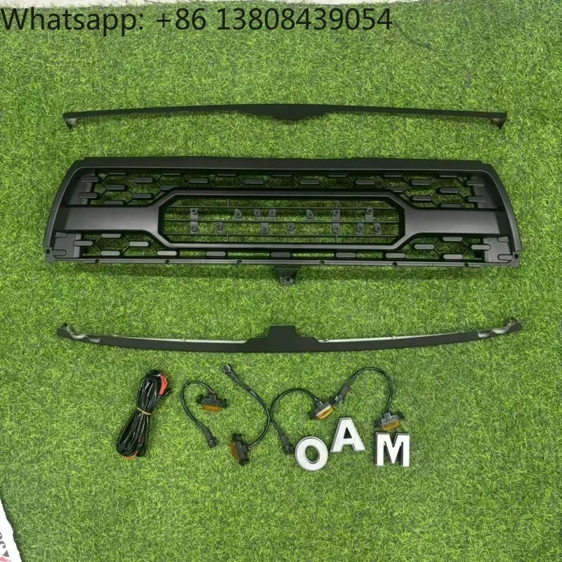 For TRD Pro Style Front Grille with LED Amber Lights and Letters for 1996-2002 Toyota 4Runner 3rd Gen Accessories