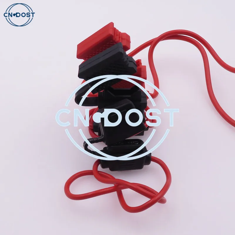 1 Set Medium Car Waterproof In-line Blade Type Fuse Holder AC Assembly 14AWG 17AWG Standard Middle Fuse Box with Cover