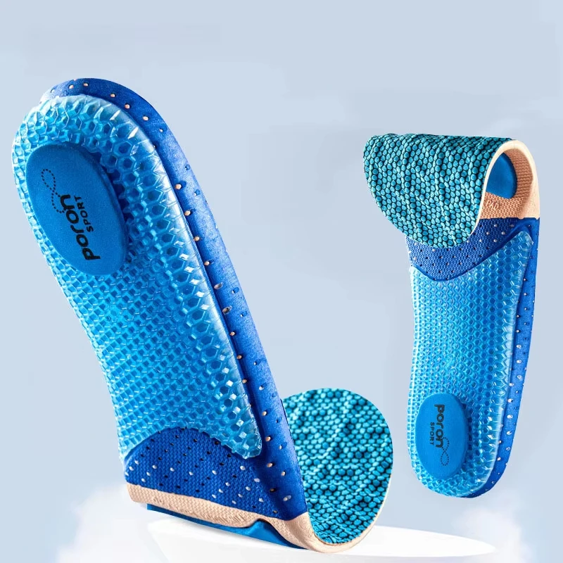 Semelles orthopédiques en Silicone pour chaussures, semelle intérieure de Sport à haute élasticité, absorbant les chocs, Support de voûte plantaire, semelle de chaussure pour fasciite plantaire