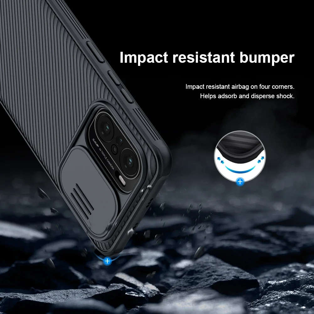 For Xiaomi Poco F3 Case For Xiaomi Redmi K40 NILLKIN CamShield Pro Camera Protection Back Cover For Redmi K40 Pro Plus