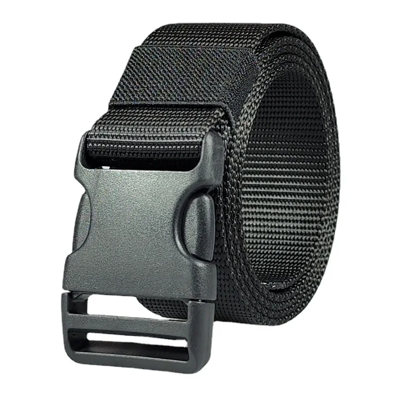 Cintura metallica cintura tattica in nylon da uomo cintura per pantaloni da allenamento militare per allenamento all'aperto giovanile