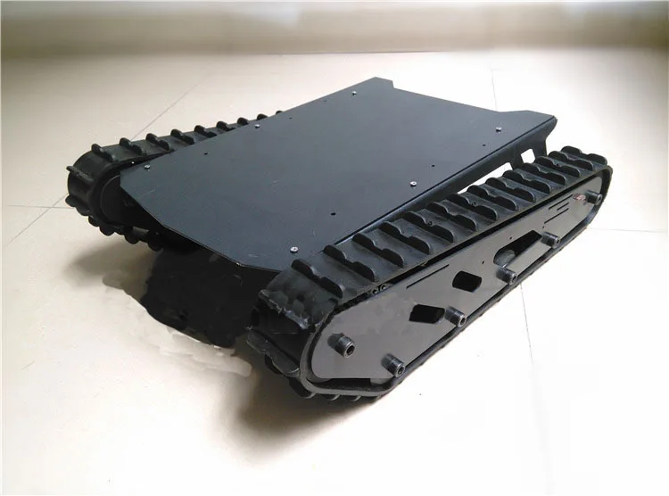 Rubber crawler  tank chassis T007 wireless remote control large load off-road vehicle tunnel desert VR shooting
