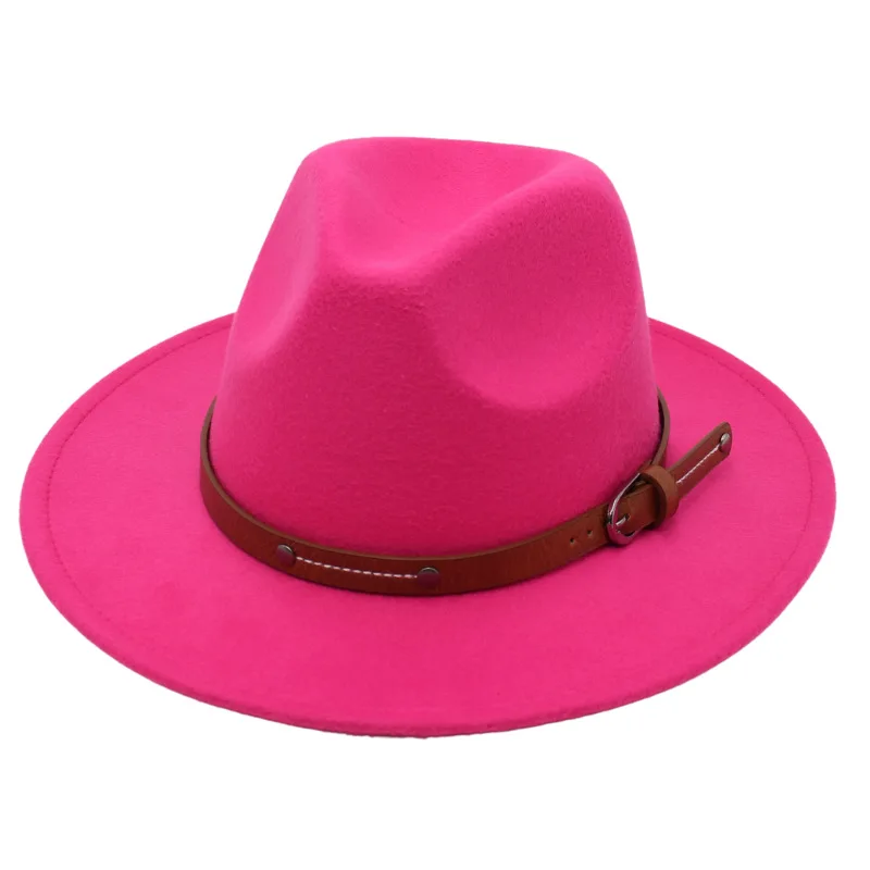 NEWWool Fedora Hut Für Frauen Männer Winter Herbst Mode Kirche Jazz Hüte Viking Britischen Flache Krempe Filz Hut Outdoor Casual Fedoras – Detail 9