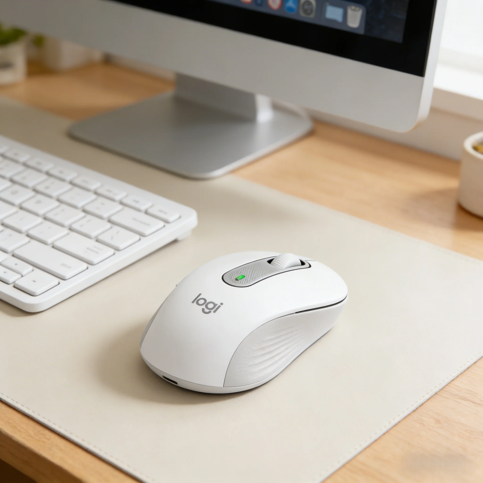 Logitech M650 L Large Wireless Mouse Bluetooth 2.4G Dual Mode Silent Click Ergonomic 24-Month Battery for PC Laptop Office