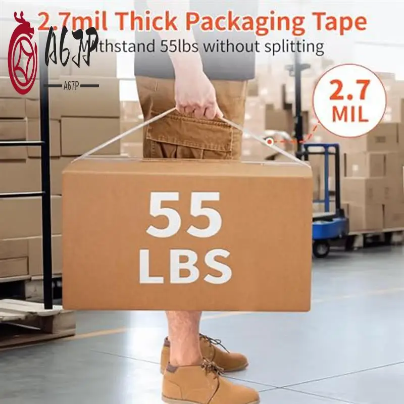 

A67P-диспенсер для прозрачной упаковочной ленты, сверхмощные запасные части для упаковочной ленты для доставки, упаковочная рассылка