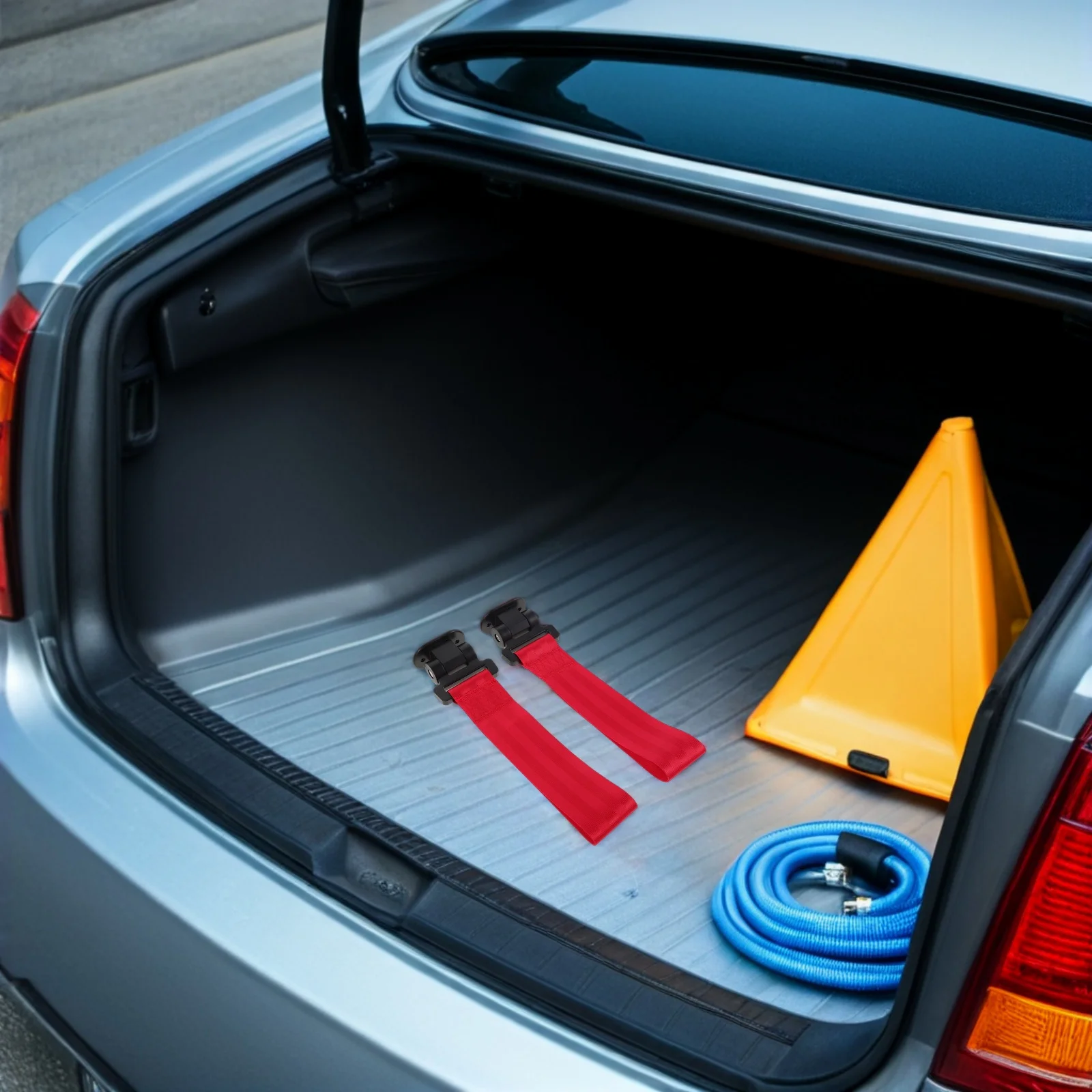 2 шт. декоративный буксировочный ремень красный автомобильный буксировочный ремень высокая прочность клейкость устойчивый к атмосферным воздействиям универсальное крепление на бампер для внедорожников грузовиков