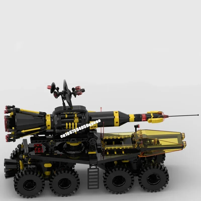 New Popular Space Technology Series Moc Mobile Rocket Transport Model Custom Puzzle Diy Creative Ideas Kid Toy Birthday Gift