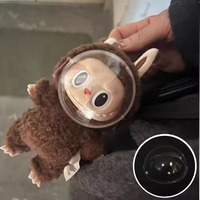 Transparent Face Mask for Mini Plush Doll Labubu Idol Kpop Doll Vinyl Toy Face Shield Doll Accessories Keep Doll Face Clean