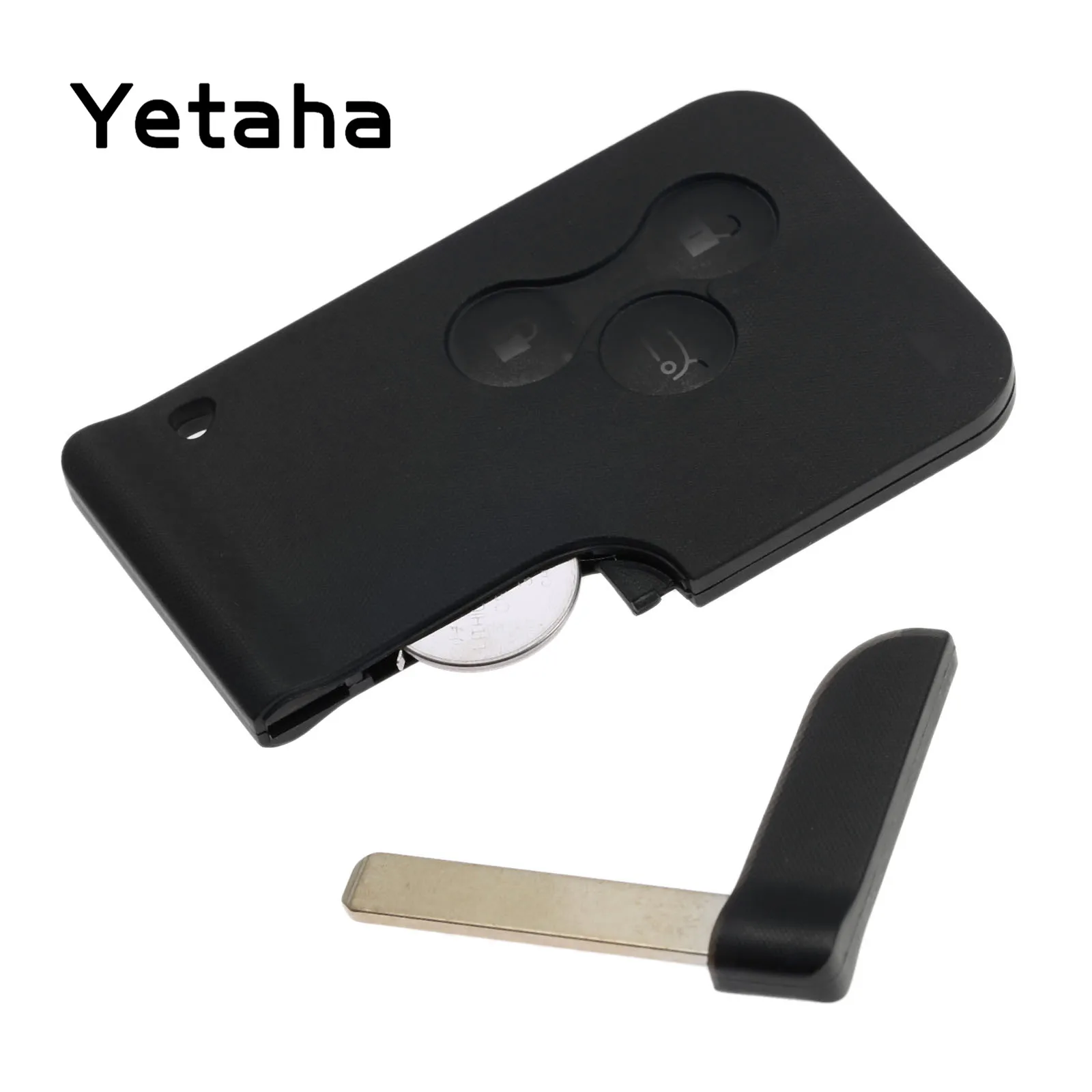 Yetaha 3 Button 433Mhz Remote Key For Renault Megane Scenic ID46 PCF7926 Chip With Emergency Insert Blade Smart Remotkey