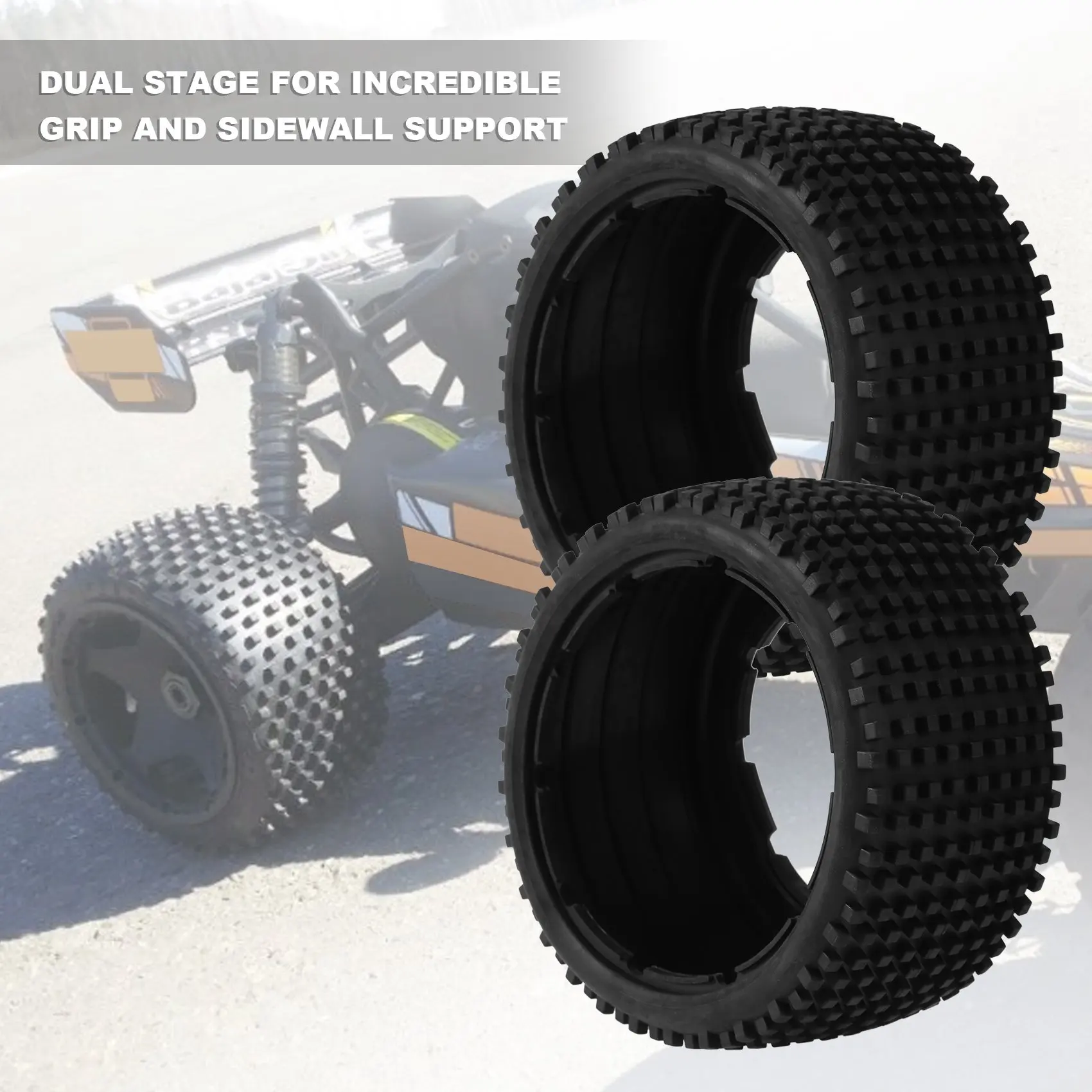 A30F-Off-Road ด้านหลังยาง Thicken Skin ชุดสําหรับ 1/5 HPI ROFUN BAHA ROVAN KM Baja 5B รถบรรทุกอะไหล่