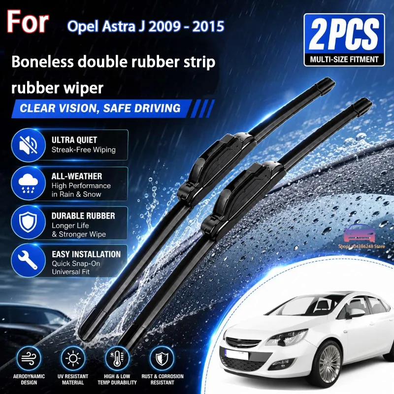 

Front Windshield Wiper Blades For Opel Astra J 2009 - 2015 Windshield Windscreen Window Brush 27"+25" Modification Parts