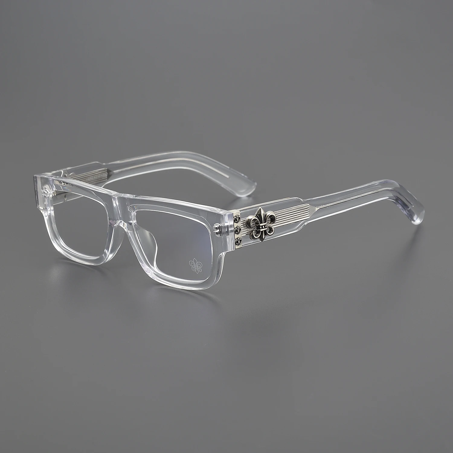 

Acetate Eyeglass Frame Anti Blue Light Lens Fashionable and Popular Rectangular Full Frame Glasses for Both Men and Women