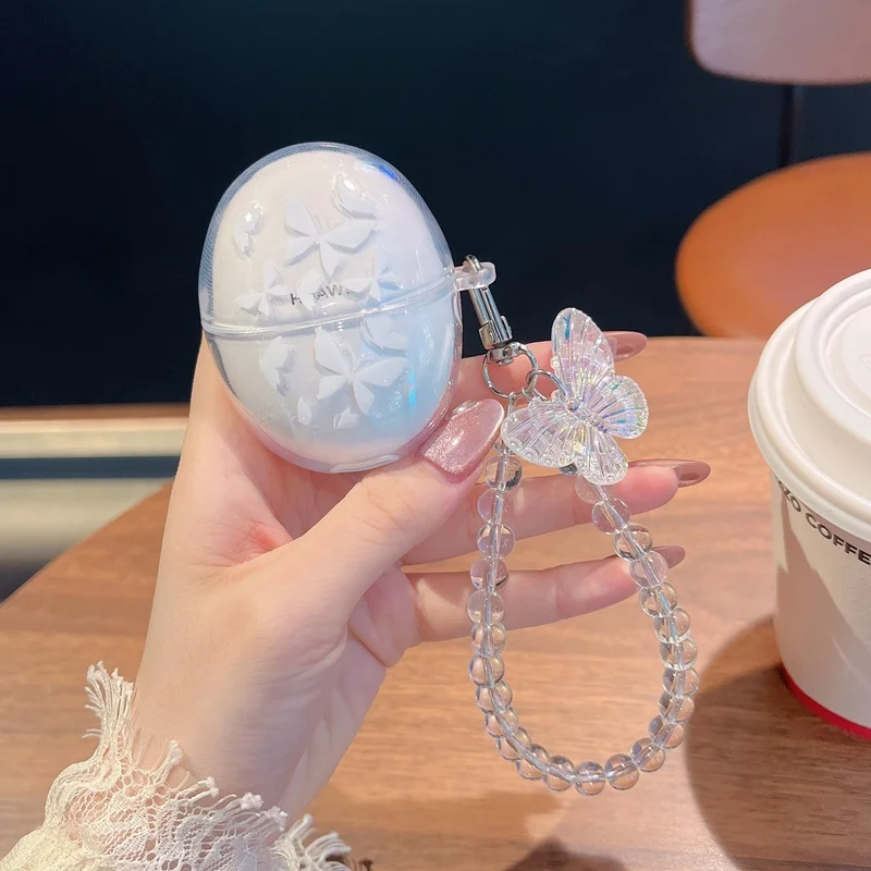 Pour huawei FreeBuds 6/freebuds 5 couverture fleur colorée Silicone Transparent écouteur couverture mignon pour huawei FreeBuds5