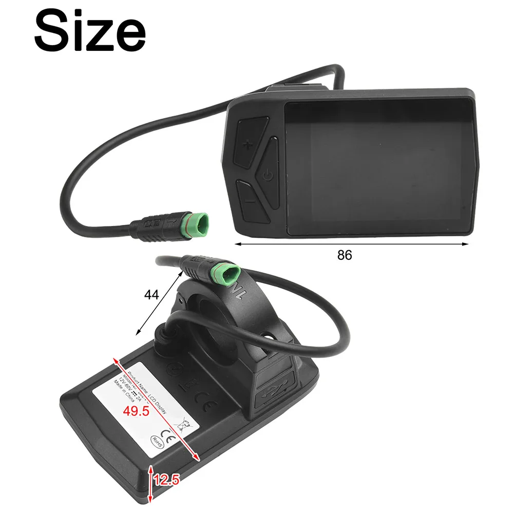 For BaFang Color Bluetoth Display Motor Set Electric Bicycle LCD Display CAN For M200 M300 400 500 M620 EB02 Accessories Parts