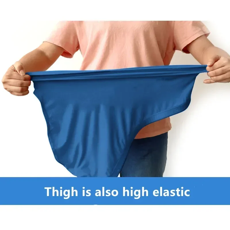 6XL-8XL Intimo modale da uomo a vita alta per 150 kg Confezione da 3 slip a triangolo elastico traspirante Mutande maschili morbide antirotolamento