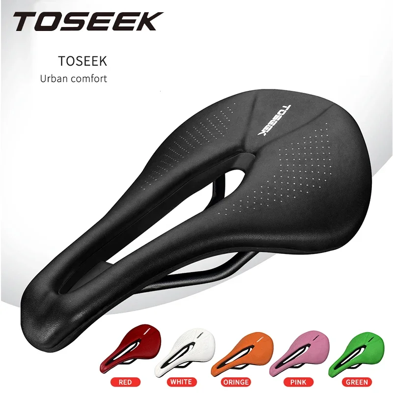 TOSEEK Bicycle Seat Cushion Breathable Comfortable Bike Racing Saddle EVA Ultralight  MTB Road Bike Saddle Bike Components