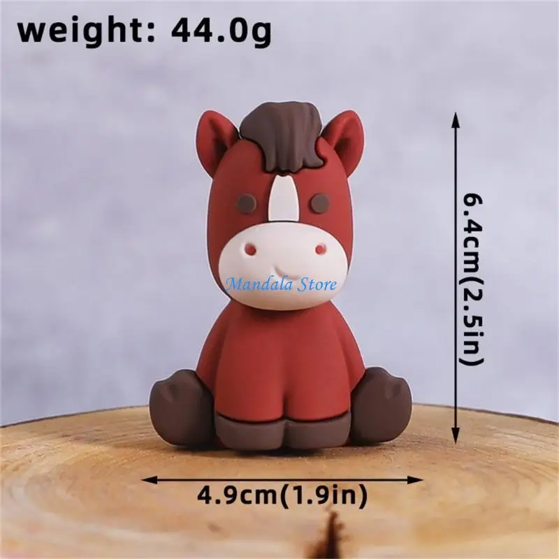 

U2JC Farm Animal Cake Top Assortment Including Lamb Ponies Pig Chicken Duck Figures Optional for Kids Birthday