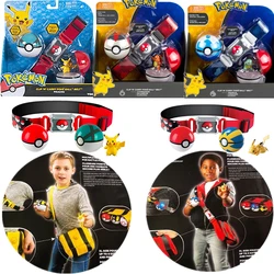 Pokémon Belt Set Toy Poke Ball Belt Battle Doll Pokémon Pikachu Eevee Charmander Bulbasaur Children's Gyro Toy Gift