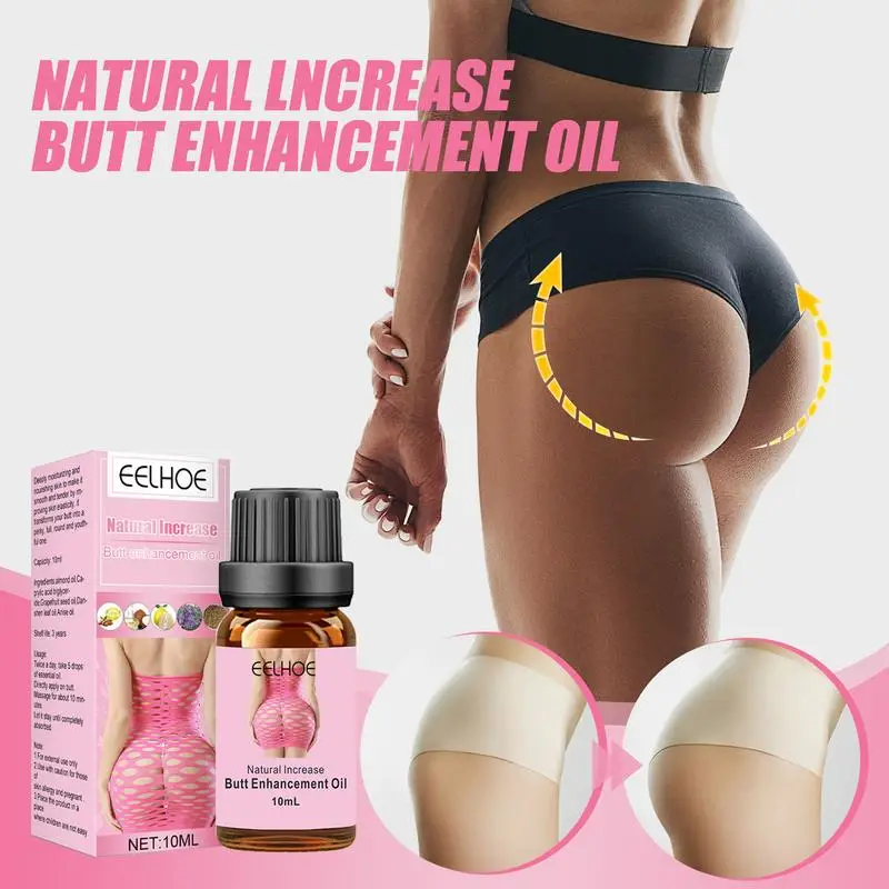 Crema per il culo all'olio di sollevamento dei glutei per glutei più solidi naturale a base di erbe per sollevare l'anca olio da massaggio essenza ferma per le donne