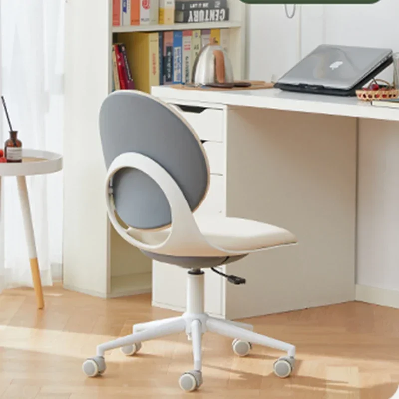 Sillas de Oficina de maquillaje para dormitorio, Silla de juegos, diseño ergonómico, sillas de Oficina de lujo, suelo blanco, Silla de Oficina,