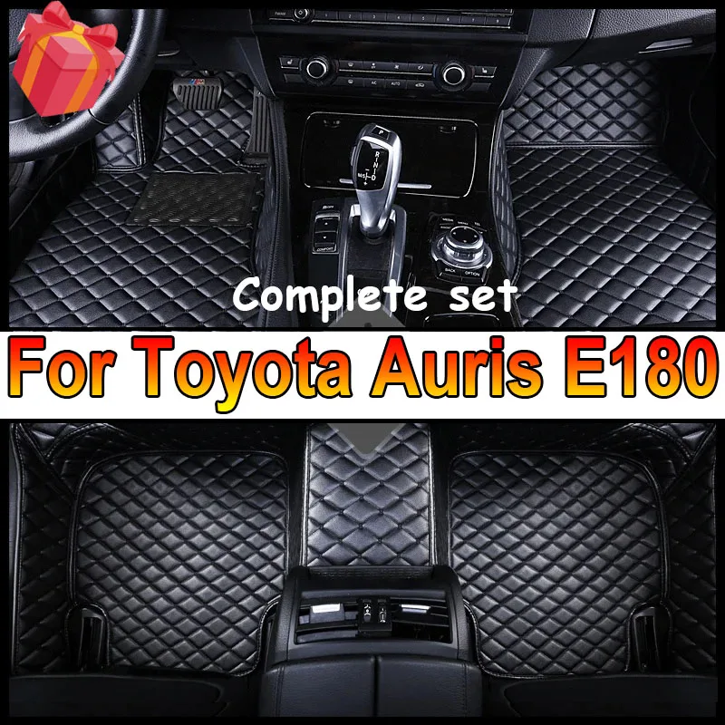 

Custom Made Leather Car Floor Mats For Toyota Auris E180 2012 2013 2014 2015 2016 2017 2018 Carpets Rugs Foot Pads Accessories