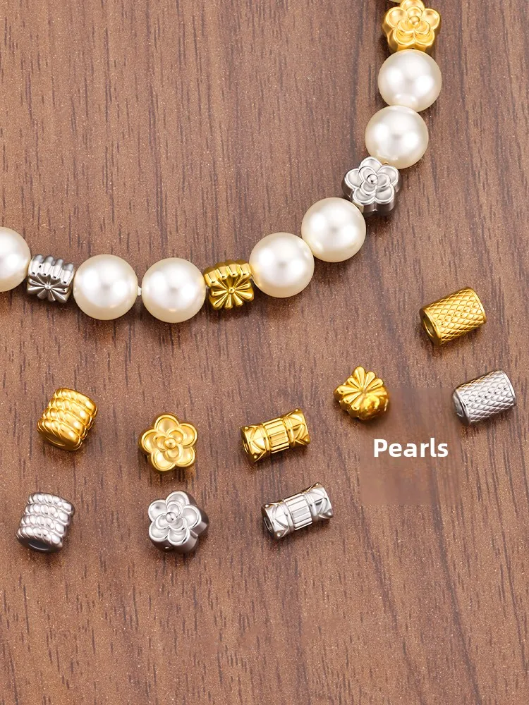 

Модные бусины из титановой стали с отверстиями для самостоятельного изготовления украшений: браслетов, ожерелий, аксессуаров, рассыпные бусины для рукоделия...