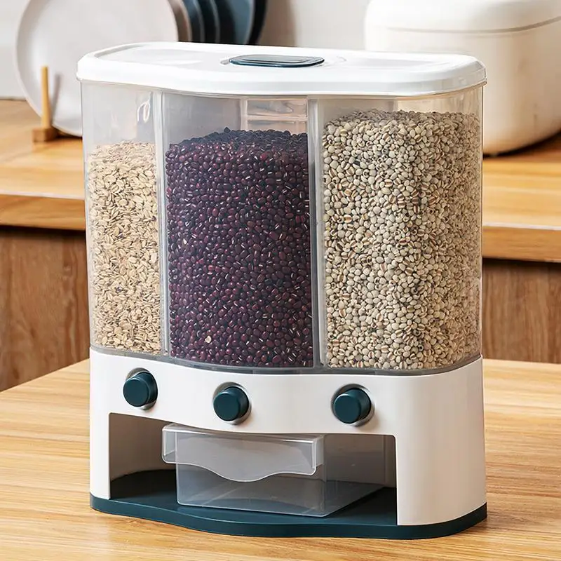 

Home Kitchen Cereal Dispenser Rice Dispenser Rice Storage bucket Grain Storage Tank WallMounted Dry Food Ducket Container