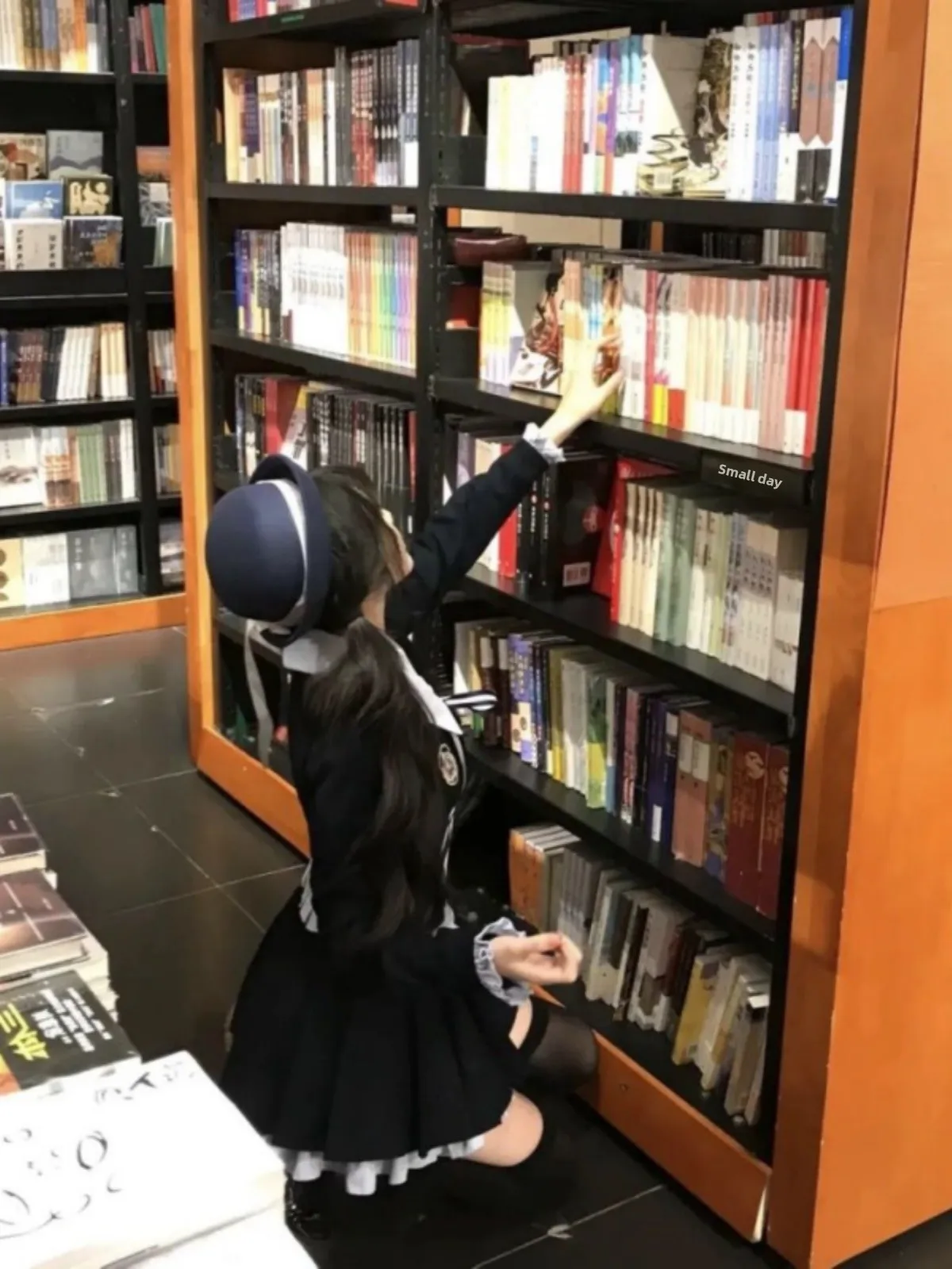 Sweet Preppy Sle Fake Two-Piece Dr Women's Spring Non-Official Patchwork ature JK orm irt Dr  Collar Lo...