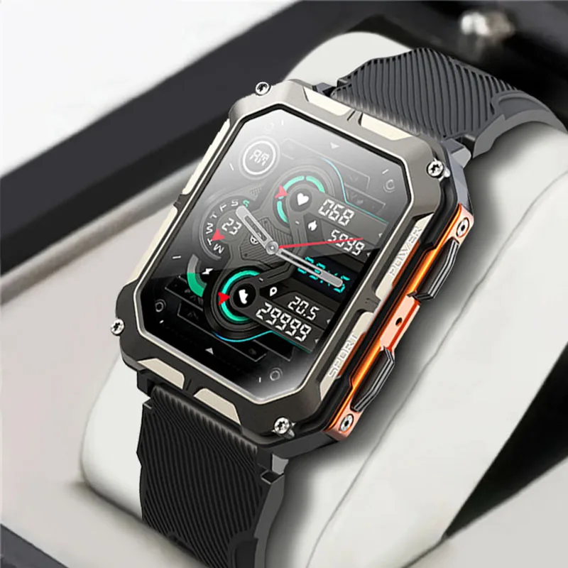 2025 relógio de chamada Bluetooth 5.2 masculino com 123 modos esportivos ao ar livre tela grande HD de 1,83 polegadas com resolução 240 * 286 relógio inteligente