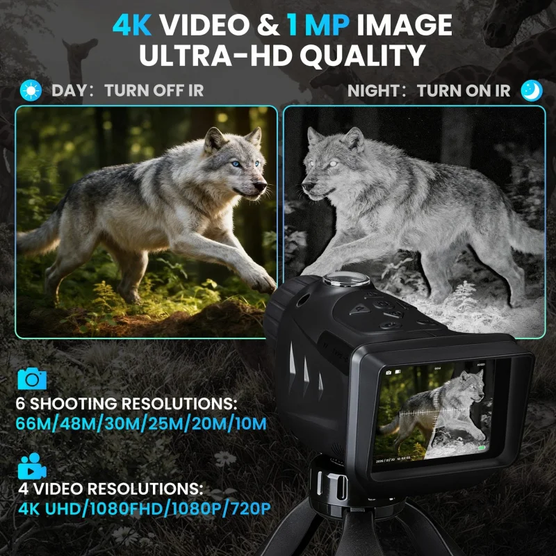 2026 popular dual-core infrared HD camera and video recorder with long battery life and night vision❄️