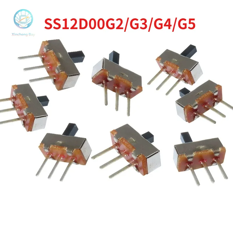 20PCS SS12D00G2/G3/G4/G5 2Position High Quality Toggle Switch Handle length 2mm 3/4/5MM Mini Slide Switch Interruptor On-Off