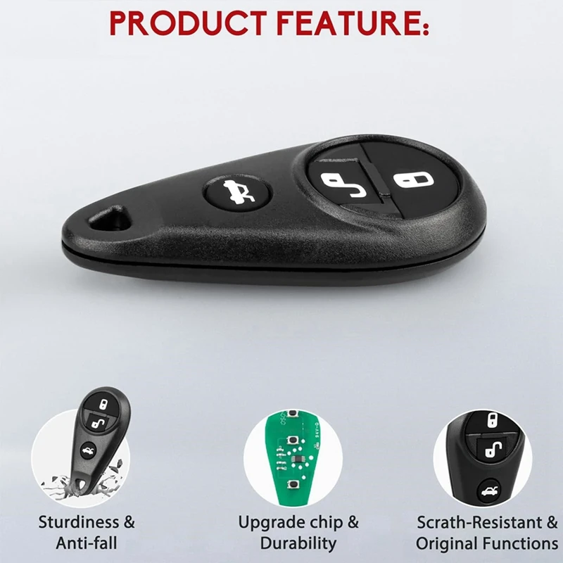 Key Fob Replacement For Subaru Forester Outback Legacy Impreza WRX STI Tribeca Keyless Entry Remote Control NHVWB1U711