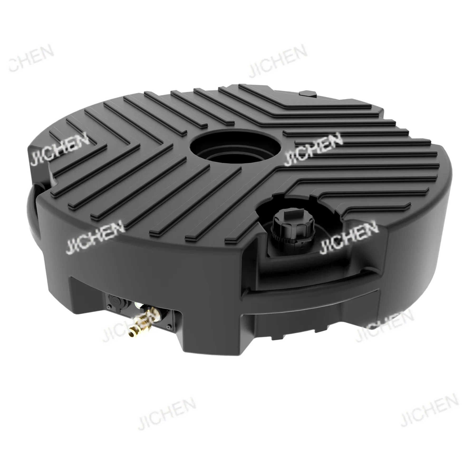

Suitable for Spare Tire Water Tank 57L Capacity LLDPE Electrical Drive Auxiliary Fuel Tank with Electrical Drive 12V