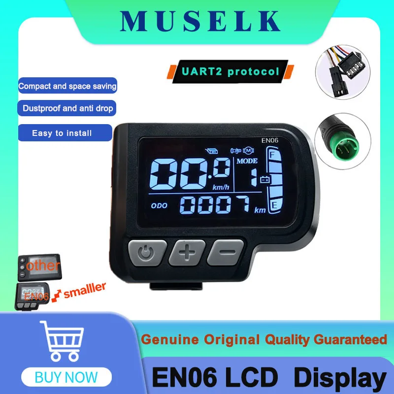 JN EN06 Communication Protocol No.2 Electric Bicycle LCD Display Instrument with USB Interface Mountain Bike Scooter Waterproof
