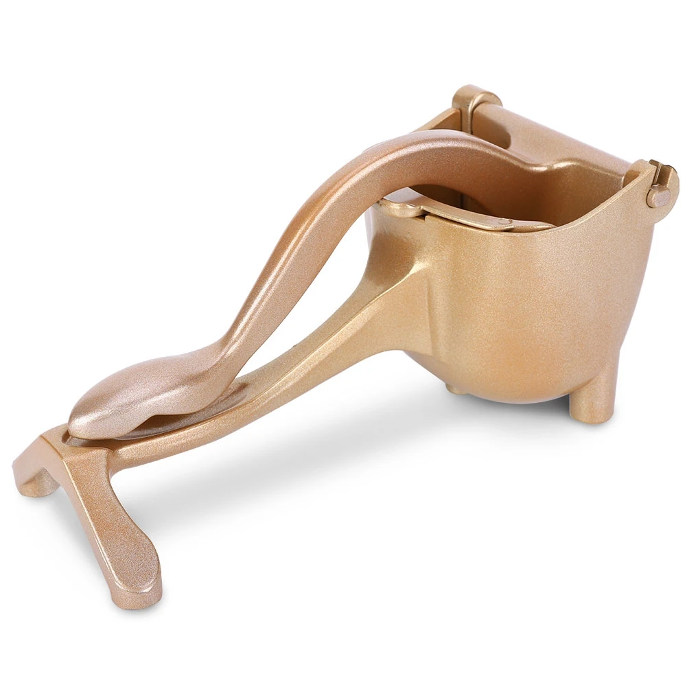 

Aluminum Alloy Portable Household Manual Orange Lemon Squeezer Juicer Squeezing Kitchen ToolGold