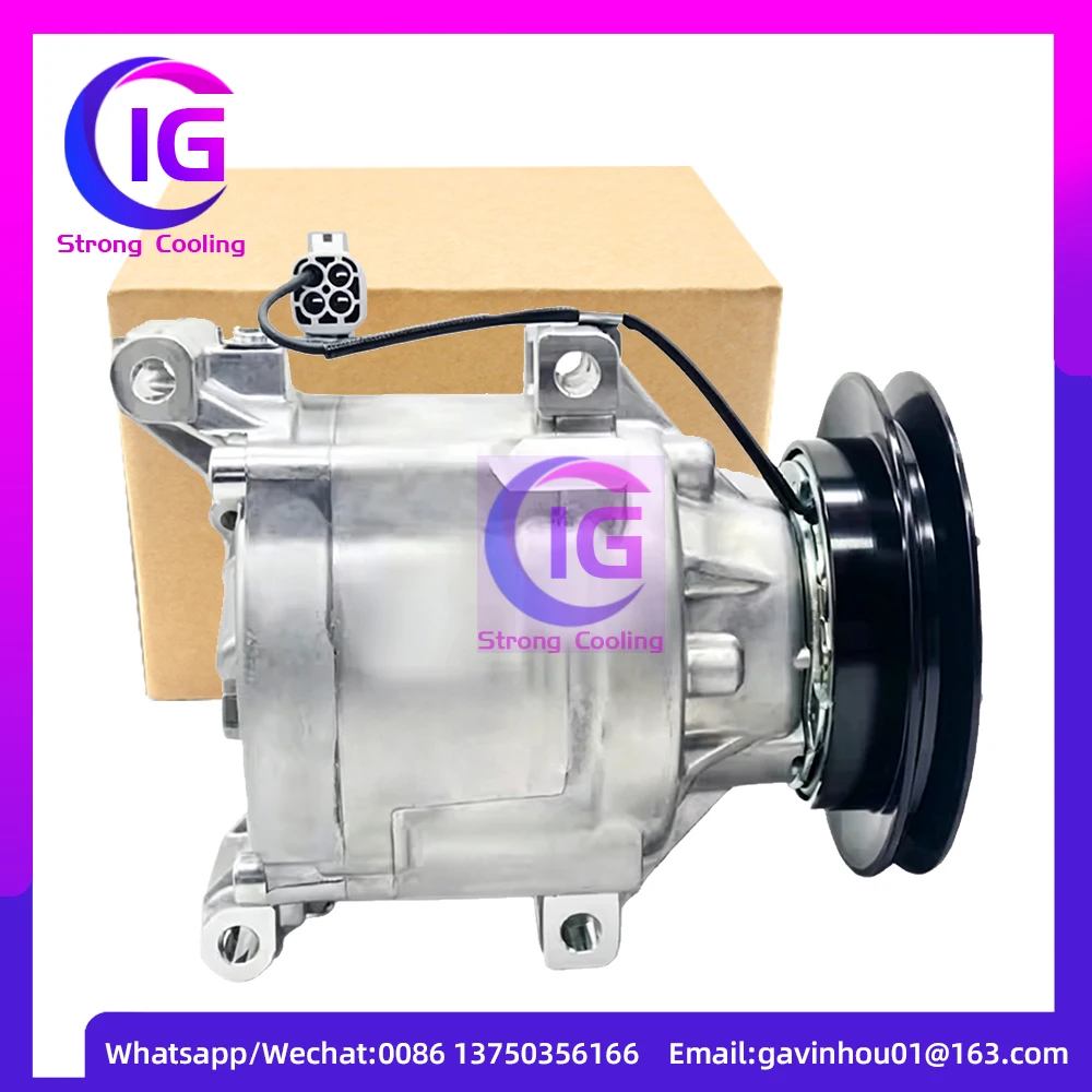 

A/C AC Compressor For Kubota RTV400Ci RTV500 RTV1100 RTV1140CPX SCSA06C 447220-6254 4472206582 447220-6582 6A67197110 1 Grooves